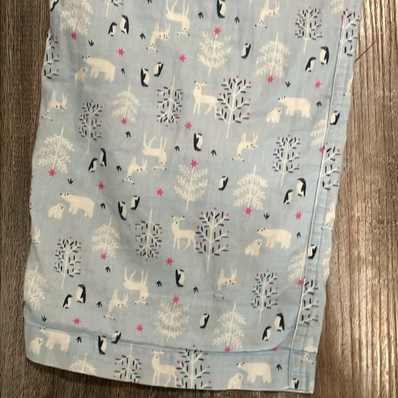 J. Crew Blue Penguin & Polar Bear Flannel PJ Pants size XS - Picture 5 of 6